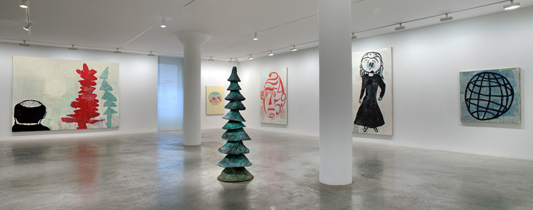 Donald Baechler: Painting & Sculpture, 1st floor installation view, 2012
