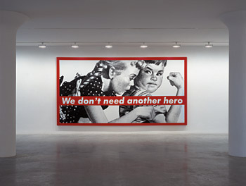 Barbara Kruger, Untitled (We don't need another hero), 1987