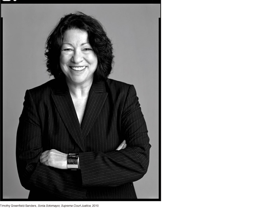 Timothy Greenfield-Sanders, Sonia Sotomayor, Supreme Court Justice, 2010