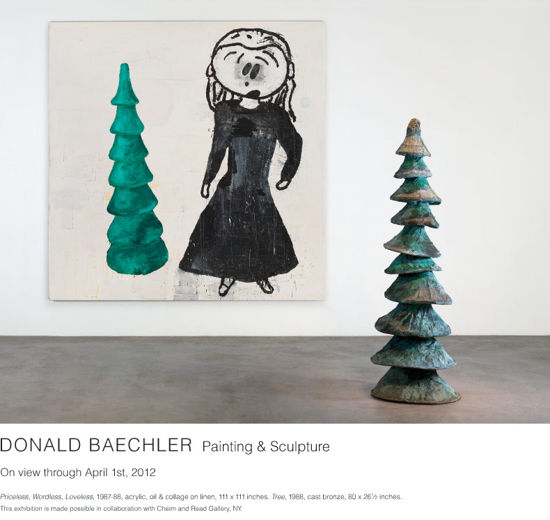 Donald Baechler, Painting & Sculpture. On view through April 1st, 2012